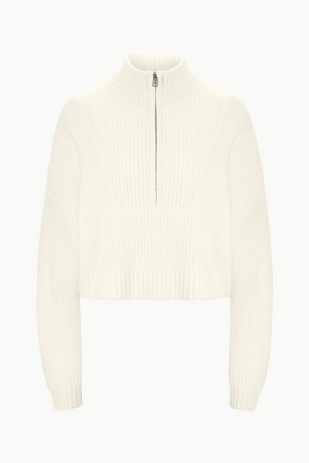 Image of Staud Hampton cashmere in ivory