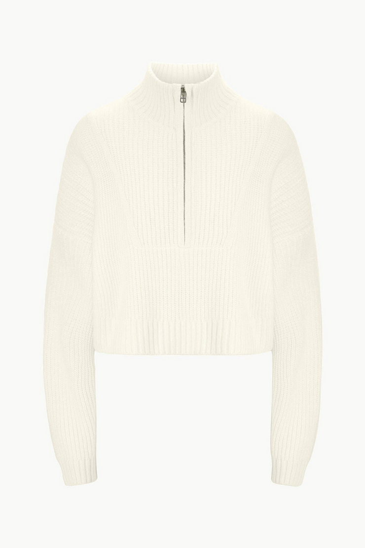 Image of Staud Hampton cashmere in ivory