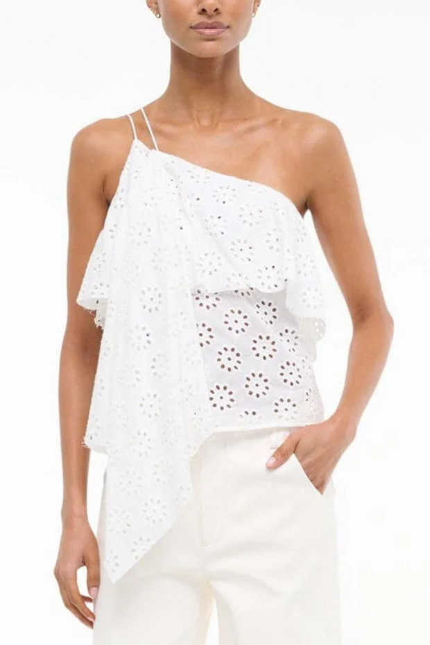 Image of Staud Isa top in white