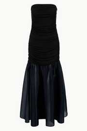 Image of Staud Liya dress in black and navy