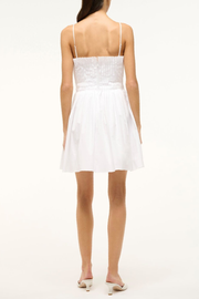 Image of Staud Mini bella dress in white