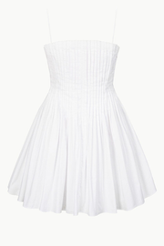 Image of Staud Mini bella dress in white