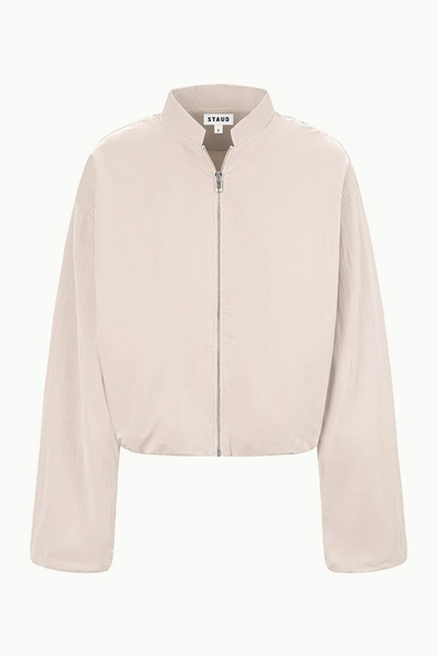 Beige jacket on a white background