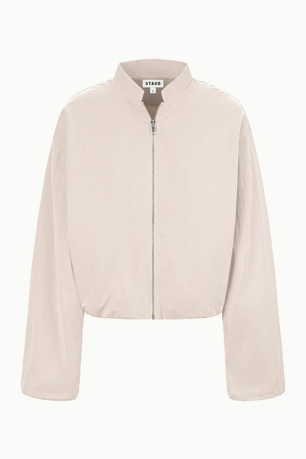 Beige jacket on a white background