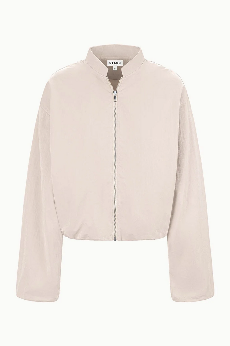Beige jacket on a white background