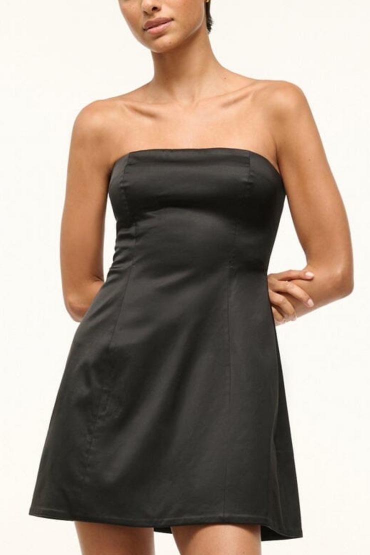 Image of Staud Silvia dress in black