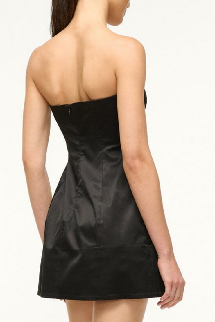 Image of Staud Silvia dress in black