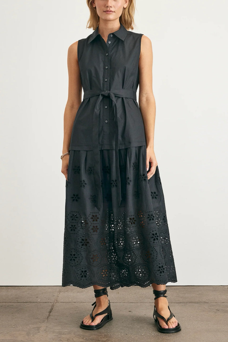 Image of model wearing the Tanya Taylor Bailey Dress front view