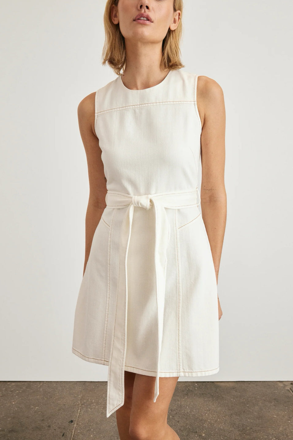 Image of model wearing the Tanya Taylor Claudia Dress front view