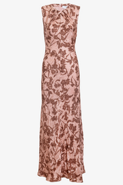 Floral patterned dress on a white background