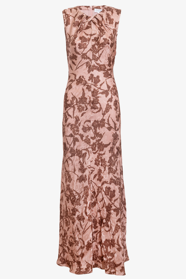 Floral patterned dress on a white background