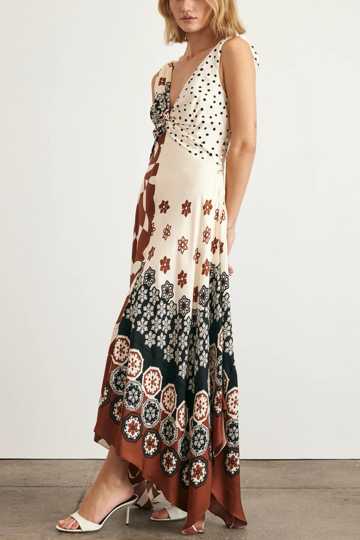 Image of model wearing the Tanya Taylor Mabel Dress front view