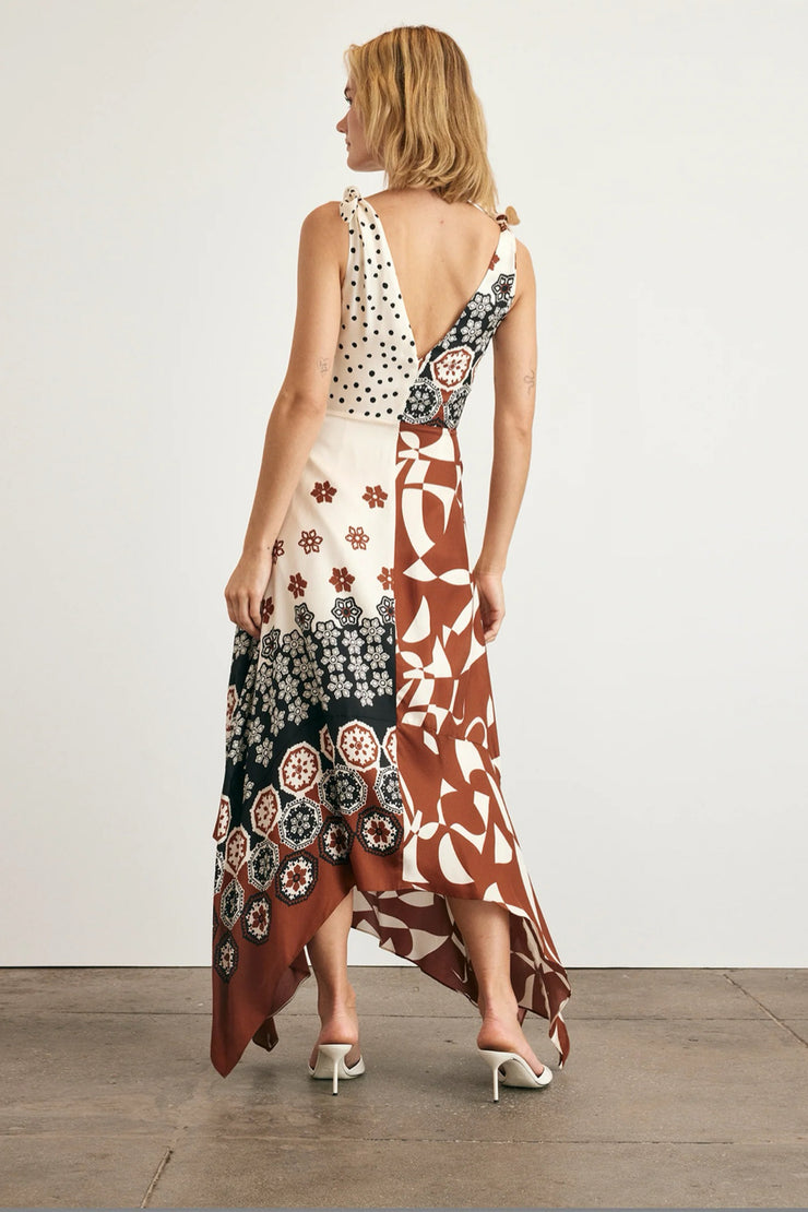 Image of model wearing the Tanya Taylor Mabel Dress back view