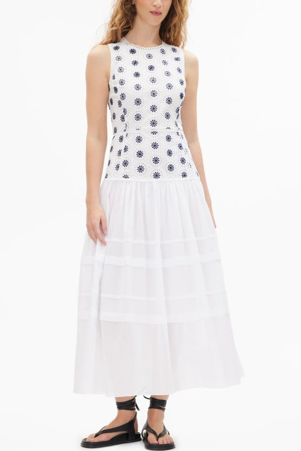Image of the Tanya Taylor Rachel Dress on model front view