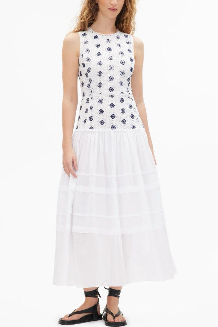 Image of the Tanya Taylor Rachel Dress on model front view