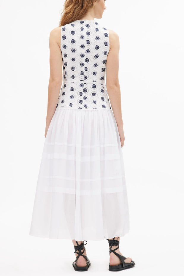 Image of the Tanya Taylor Rachel Dress on model back view