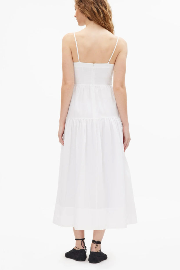 Image of model wearing the Tanya Taylor Verona Dress back view