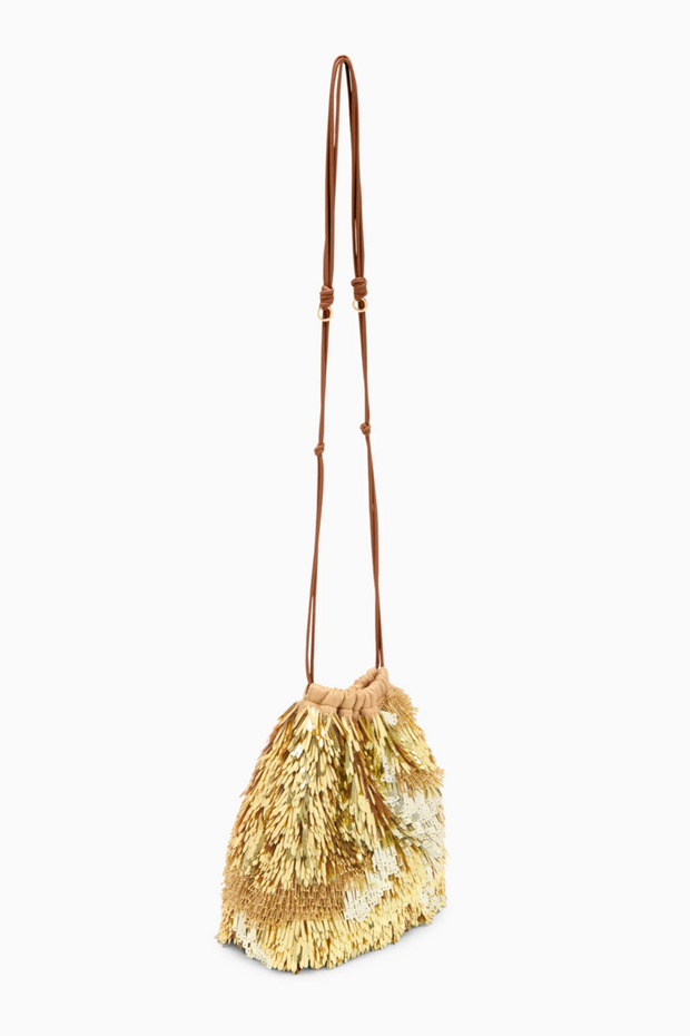 Image of Ulla Johnson Celeste Paillette drawstring bag