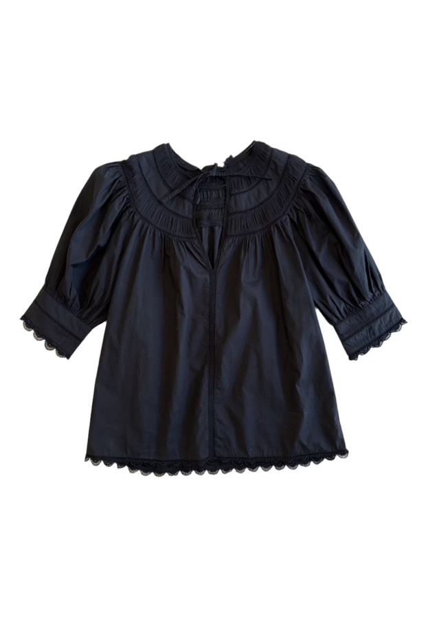 Image of Ulla jOhnson Dylan top in noir