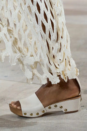 Image of the Ulla Johnson Esti Clog on model