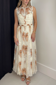 Image of model wearing Ulla Johnson Kasia sleeveless dress