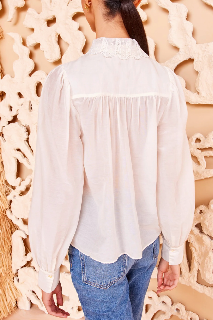 Image of Ulla Johnson Rowan blouse in pristine