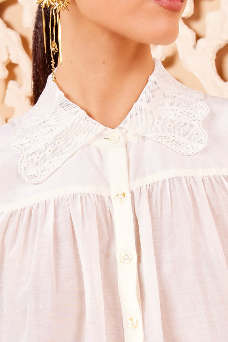 Image of Ulla Johnson Rowan blouse in pristine