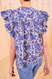 Image of Ulla Johnson Sienna flutter sleeve top