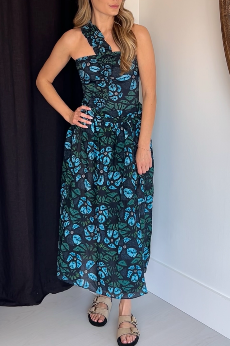 model wearing Ulla Suri cover-up sarong-skirt