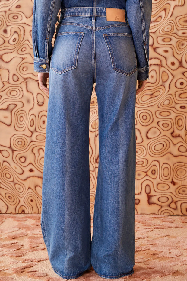 Image of Ulla Johnson Willow jean in danube wash