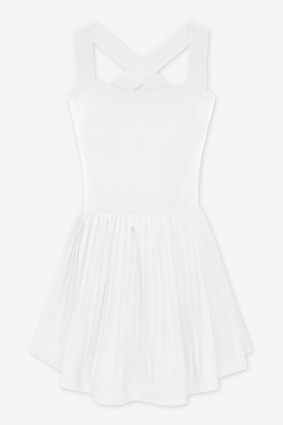 Image of Varley Carina dress in white