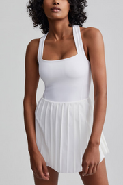 Image of Varley Carina dress in white