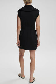 Image of model wearing the Varley Rebecca Zip-Through Dress back view 