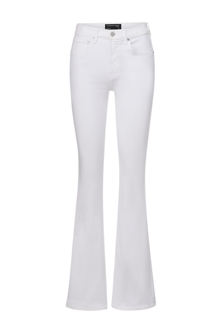 Image of Veronica Beard Beverly Skinny flare in white