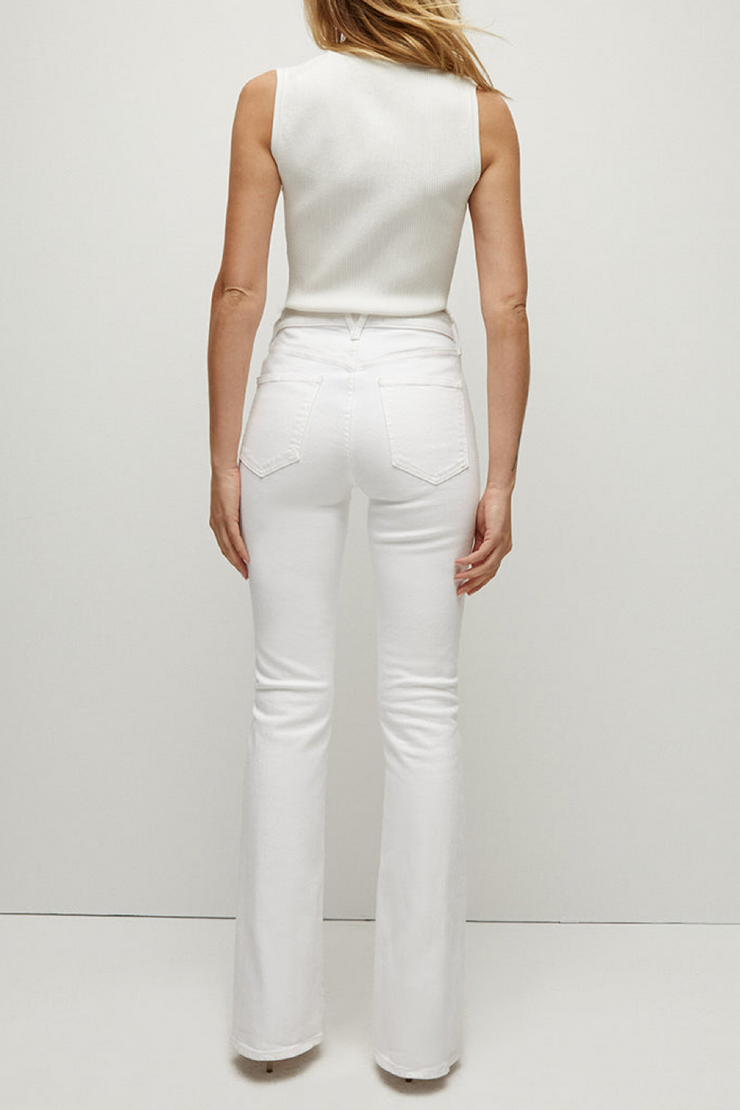 Image of Veronica Beard Beverly Skinny flare in white