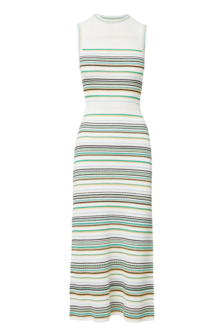 Image of Veronica Beard striped knit dress