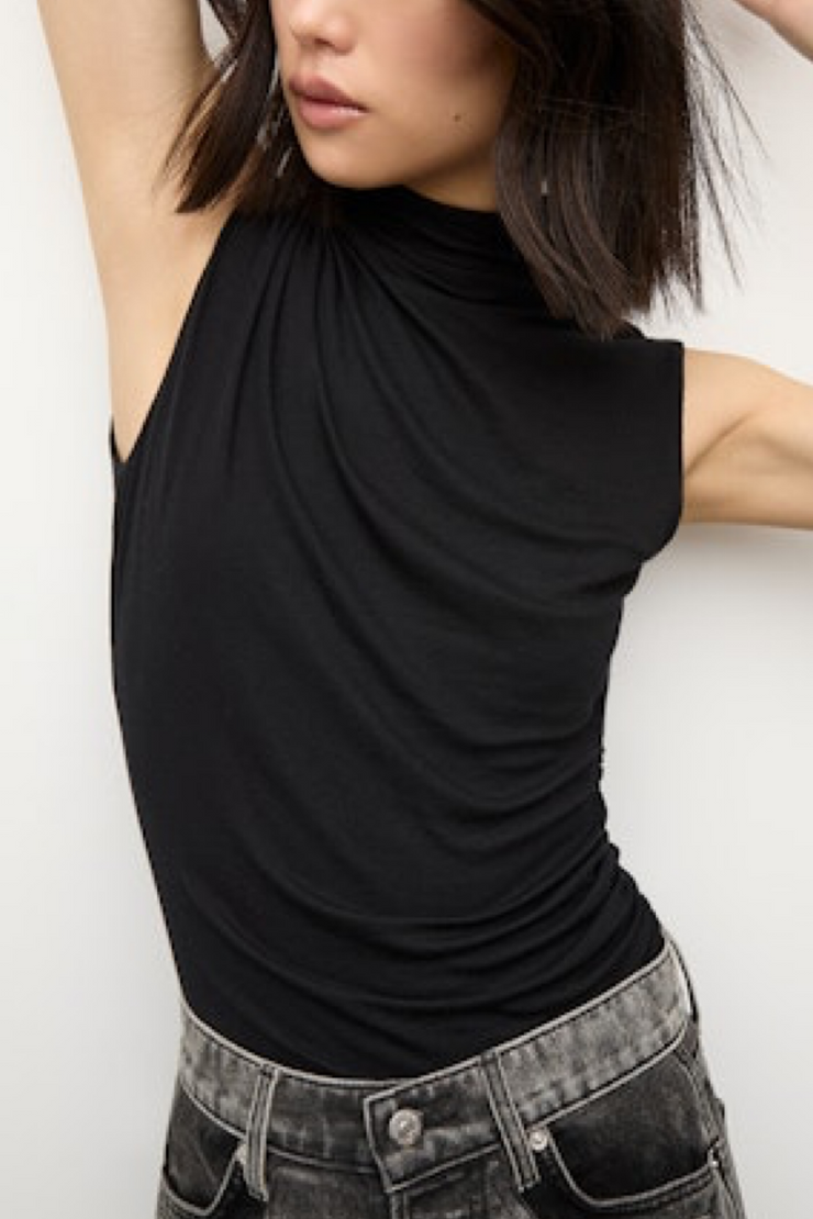 Image of Veronica Beard Mylie top in black