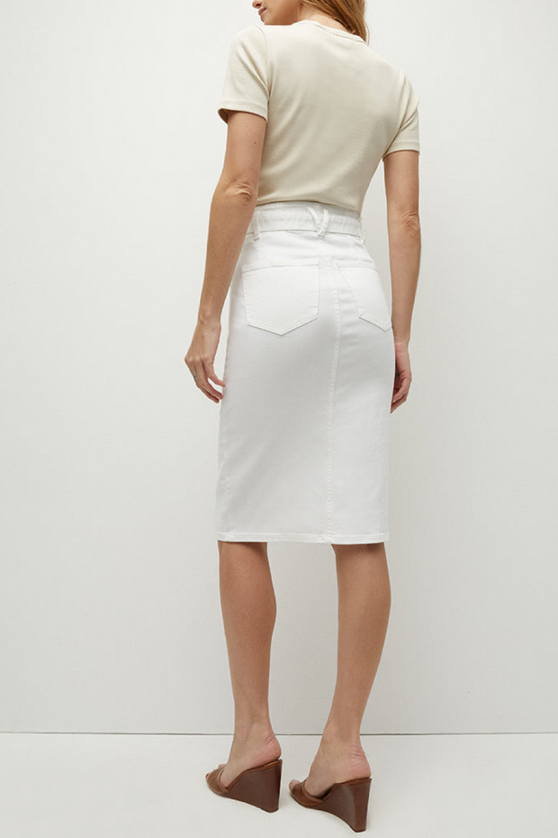 Image of Veronica Beard Nazia skirt in white