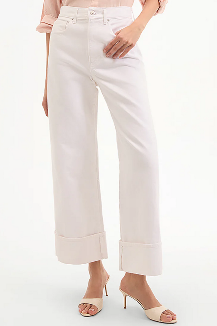 Image of Veronica Beard Taylor cropped cuffed jean