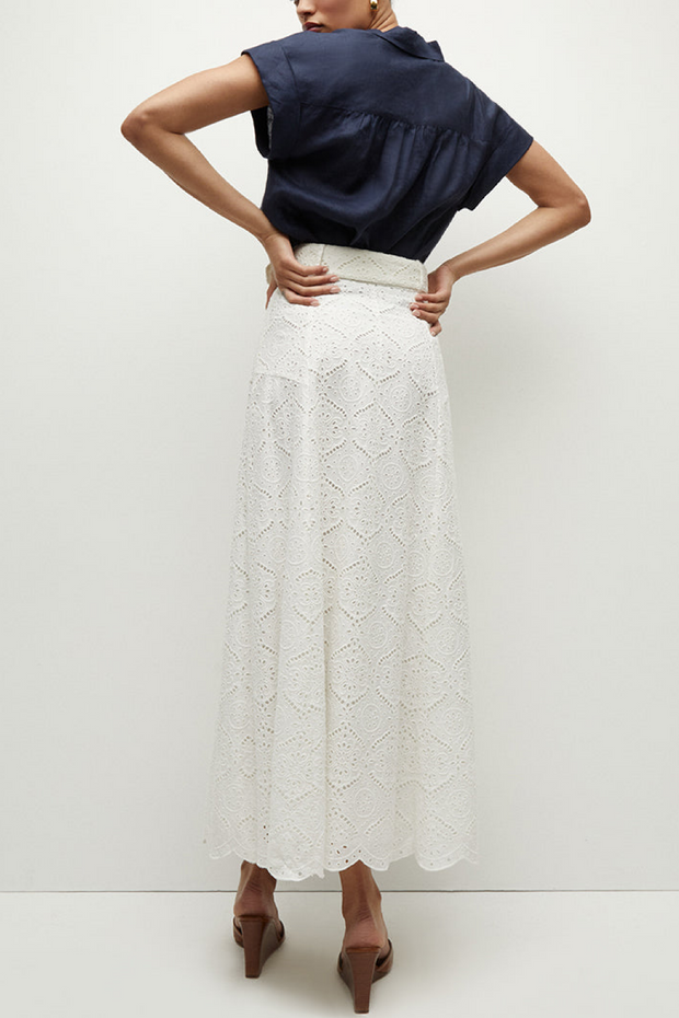 Image of Veronica Beard Vintry skirt in white