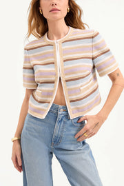 Image of model wearing the Veronica Beard Wyatt Jacket front view