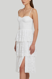 Image of Amanda Uprichard Rosalia dress in white