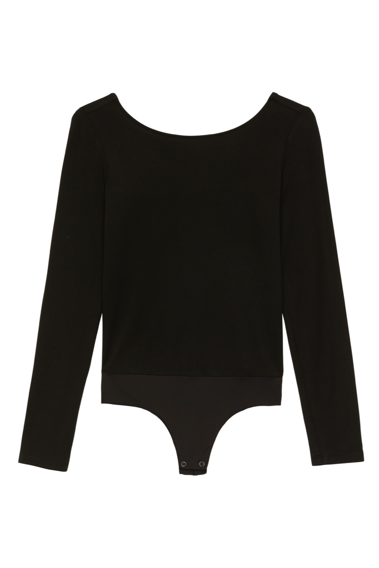 Image of L'agence Angie Bodysuit in black