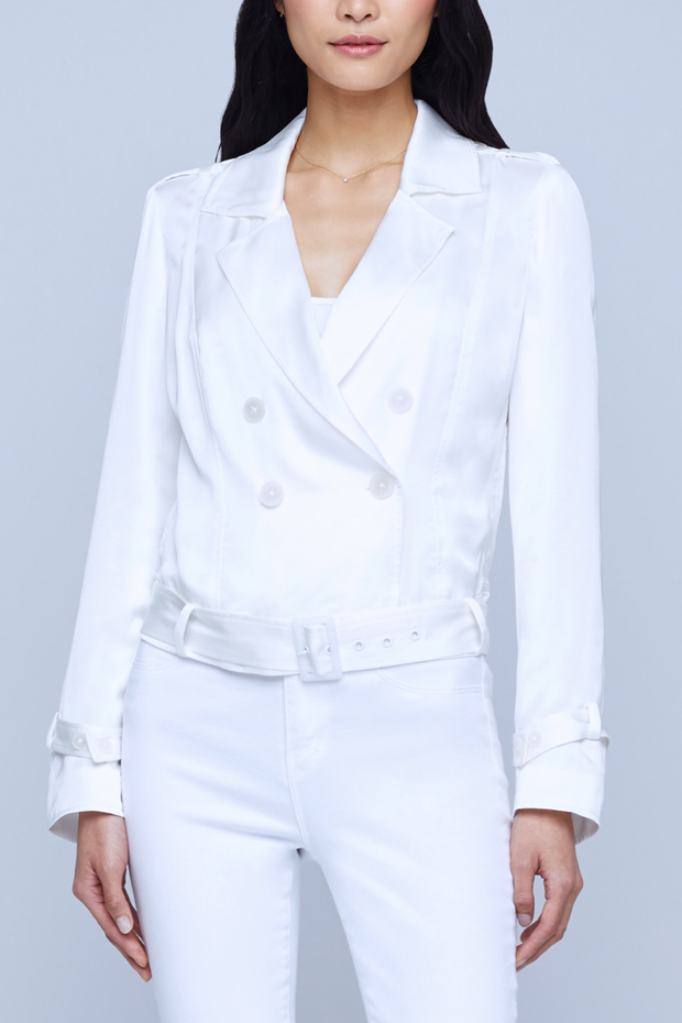 Image of model wearing L'agence Onyx jacket