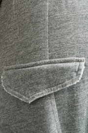 Image of model wearing Nili Lotan Nolan pant in heather grey