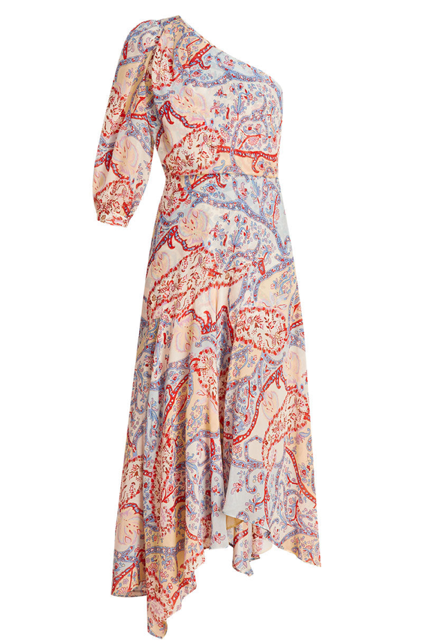 Image of Veronica Beard Kimber dress in a paisley print